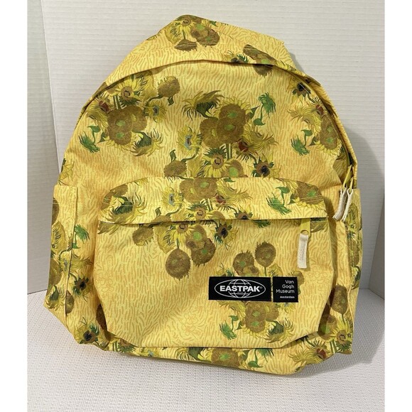 Eastpak x Van Gogh Museum Amsterdam Sunflowers Oil on Canvas Day Pak'R Backpack - Picture 1 of 17